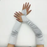 Ladies' Gloves, Long Hook-Finger Tinted Gloves, Ball Gloves, Bride's Wedding Dress Gloves, Sun-Protective Fashion Gloves C101 - Image 13