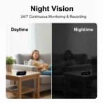 Digital Clock Camera 1080P FHD Wireless WiFi Cameras with Night Vision 2600mAh Battery APP Control Motion Detection Camcorders - Image 4