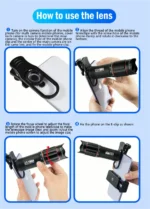 25X Phone Telephoto Lens Kit Phone Holder Portable Tripod Stabilizer Highpower Zoom Concerts Contest Outdoor Observation Animal - Image 20