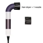 1400W high-power hair dryer, dries hair quickly, lightweight body, low noise, comes with various types of air nozzles. - Image 8