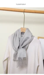 Women Scarf Cashmere Winter Scarf Winter 2024 Fashion Scarves Designer Keep warm Women Luxury Kids Scarf - Image 8