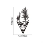 Mountain Wall Art, Mountain Waterfall Metal Wall Art Home Decor, Metal Wall Art, Home Decor Modern Art Wall Ornaments Artwork - Image 12