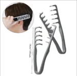 Anti‑Slip Hair Parting Clip, Soft Rubber Hair Styling Sectioning Tool, Men Women Hair Posi tioning Clip for DIY Hairstyle Barber - Image 6