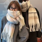 Couple's scarves - Soft and thick scarves, new winter large scarves, warm and windproof scarves and large shawls - Image 10