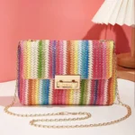 Crossbody Bag for Women Chain Strap Banquet Stylish Accessory Shoulder Bag for Day-to-Night Outfits - Image 7