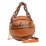 2025 Crossbody Bag New Network Red Personality Fun Pink Ins Versatile Chain Football Basketball Shoulder Bag Small Round Bag - Image 17