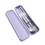 Kitchen Accessories Reusable With Box Tableware Portable Stainless Steel Spoon Fork Chopsticks Set Dinnerware Cutlery Set - Image 11