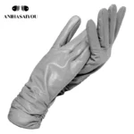 2019 fashion new products winter leather gloves short leather gloves women Wrist tightening design winter leather gloves women - Image 10