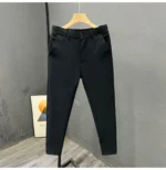 Casual Slim Fit Men's West Pants Thin Non-Ironed Business Suit Pants Comfortable Lightweight Breathable Cotton Summer Leisure... - Image 22