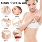 Electric Shaver for Women Electric Razor for Womens Bikini Legs Underarm Public Hairs Rechargeable Trimmer with Detachable Head - Image 2