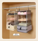 Hanging Organizers for Travel Storage Compressible Foldable Multi Layer Bags for Closet Suitcase Dormitory - Image 16
