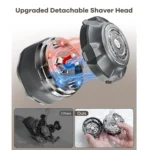 Electric Shaver for Man Powerful Single Head Hair Cutting Machine Wet Dry Head Shaver for Bald Rechargeable Bald Beard Trimmer - Image 4