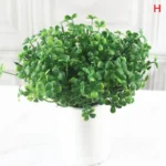 Artificial Plants Fake Leaf Foliage Bush Home Office Garden Wedding Decors - Image 17
