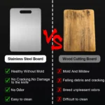 Cutting Board - Stainless Steel Cutting Boards for Kitchen- for cutting Meat, Fruit, Vegetables, Outdoor or Indoor（3pcs） - Image 5