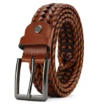 CHAOREN Leather Braided Belts for Mens Casual Woven Leather Belt for Dress Pants - Image 10
