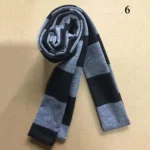 Y2k Black Grey Stripe Long Scarves Women Harajuku Cotton Scarves Black And White Striped Scarf  Thin Long Decorative Neckerchief - Image 7