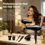 Hair Dryer 1800W Professional Powerful Hair Dryer Fast Heating Hot And Cold Adjustment Ionic Air Blow Dryer with Air Collecting - Image 3