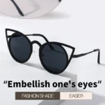 Cat Ear Fashion Sunglasses, Retro Cute Framed Color Sunglasses, Men's and Women's Sunglasses