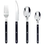 New Design Dinnerware 4 In 1 Set Stainless Steel 18/8(304) ABS Handle With Rivets Top Mirror Polishing Cutlery Sets For Kitchen - Image 10