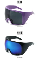 Oversized Sunglasses Men Wrap Anti Wind Personal Large Shades Futuristic Fashion Future Shield Uv400 Cycling Motorcycle - Image 29