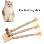 Cat Toys，Natural Matatabi，Pet Cat Snacks Sticks，Cleaning Tooth Catnip，Bite-resistant，Teeth Grinding Stick，Pet Supplies - Image 4