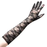 Ladies Gloves Bow Lace Satin Gloves Dance Performance Ceremonial Gloves Nightclub Satin Gloves Wedding Bridal Gloves C015 - Image 26