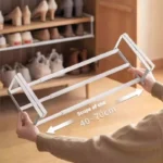 Adjustable Shoe Rack - Space Saving Shoe Organizer for Home Multi Layer Shoe Shelf with Hanging Baskets Compact Design - Image 2