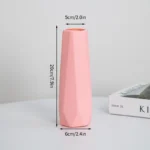 Nordic Vases Pure White Plastic Vases Imitation Ceramic Flower Vases Desktop Flowerpot Wedding Decor Home Ornament - Image 9