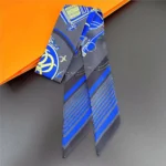 Fashion Women Hair Scarf 2024 New Brand Design Luxury Silk Scarf Fashion Print Headband Skinny Bag Scarves Neckerchief - Image 19