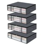 4 Pack Under Bed Storage Containers Blanket Storage Bag Shoe Storage And Organization Space-Saving Bedding Organizer For Bedroom - Image 15