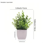 Artificial Plants With Lifelike Foliage And No Maintenance Perfect For Home Office Bathroom Desktop Shelf Decor Indoor Plant - Image 6