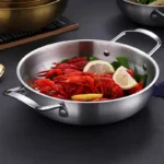Stainless Steel Cookware Set - Multi-Purpose Saucepan, Paella & Skillet for Home Cooking, Picnic & Seafood - Image 4