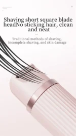 Electric Shaver for Women Waterproof Wet Dry Hair Razors 2 in 1 Double Head Underarm Bikini Beard Hair Trimmer Electric Razor - Image 15