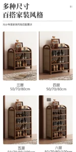 Shoes Organizers Narrow Corridor Shoe Rack Space Saving Storage Shelf Shoe Rack Luxury Designs Sturdy Home Furniture Accessories - Image 58
