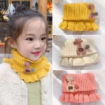 New Knit Scarfs Knitted Scarf Outdoor Scarves Multiple olors Warm Scarves Wool Kids Scarves Kids - Image 3