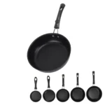 Frying Pan Skillet Light Smoke Frying Pan Professional Prevents Stick High Capacity Easy To Clean Heat Resistant for Home - Image 2
