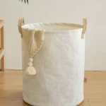 Foldable Fabric Laundry Basket Home Use Dirty Clothes Hamper Toy Storage Basket Wash Tub Bedroom Utility Storage Basket