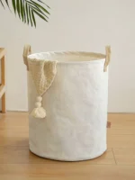 Foldable Fabric Laundry Basket Home Use Dirty Clothes Hamper Toy Storage Basket Wash Tub Bedroom Utility Storage Basket