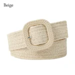 Fashion Summer Bohemian Waistband Braided Belts Straw Woven Belt Waist Belt - Image 9