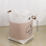 Collapsible Waterproof Clothes Baskets Household Laundry Basket Dirty Fabric Laundry Basket for Bedroom Balcony Laundry Room - Image 2
