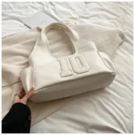 2024 New Women's Tote Bags Trendy Versatile Commuting Large Capacity One Shoulder Bag Summer Casual Solid Color Female Handbags - Image 12