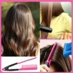 Hairdressing Straightening Comb Hair Straightener Brush Pro Salon Haircut DIY Barber Styling Tools Anti-static Comb - Image 4