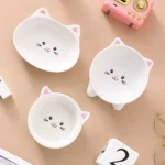 Pet Supplies Ceramic Cat Bowl Creative Cute Dog Food Feeding Basin Multi-use Slanted Mouth Pet High Foot Bowl Kitten Puppy - Image 15