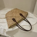 Handmade Women's Shoulder Bag Large Capacity Handbags Bohemian Summer Straw Beach Bag Female Shopper Basket Woven Tote Bags - Image 5