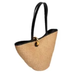 Straw Woven Handbags For Women Handmade Travel Seaside Beach Bag Summer New Handle Bucket Bag Shopping Tote Bag Basket Bolsa - Image 5