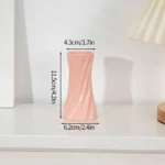 Nordic Vases Pure White Plastic Vases Imitation Ceramic Flower Vases Desktop Flowerpot Wedding Decor Home Ornament - Image 22