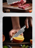 1-7 PCS Kitchen Chef Knife Set Super Sharp Japanese Damascus Steel knife Professional Meat knife Premium Kitchen cooking tools - Image 26