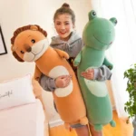 2025 New Pillows for Bedroom Soft and Comfortable Soft Long Sleeping Pillow Delicate and Smooth Cute Animal Cylindrical Pillow - Image 3