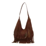Large Capacity Casual Solid Retro Tassel Tote Bags Hot Sale Versatile Underarm Women's Bag Concise Advanced Sense Shoulder Bags - Image 10
