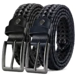 CHAOREN Leather Braided Belts for Mens Casual Woven Leather Belt for Dress Pants - Image 12